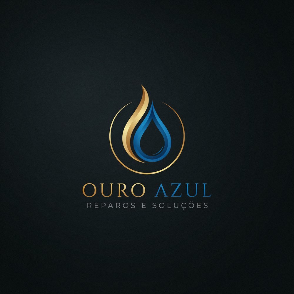 Logótipo Ouro Azul — Reparos e Soluções